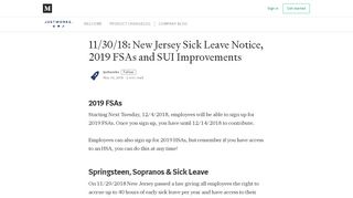 
                            7. 11/30/18: New Jersey Sick Leave ... - updates.justworks.com