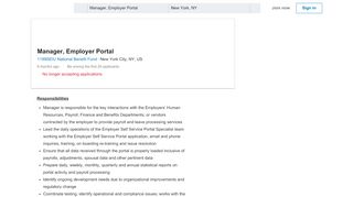 
                            5. 1199SEIU National Benefit Fund hiring Manager, Employer Portal in ...