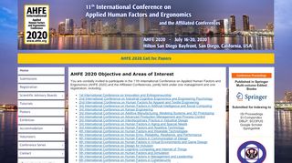 
                            4. 11th AHFE International Conference 2020