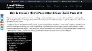 
                            5. 12 Best Bitcoin Mining Pools 2019. How to …