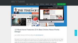 
                            11. 12 Must-have Features Of A Best Online News Portal Design