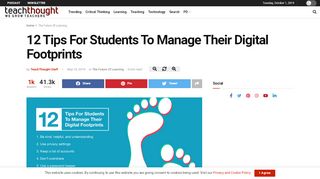 
                            9. 12 Tips For Students To Manage Their Digital Footprints