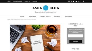 
                            7. 12 tips for the modern residency application – ASDA Blog