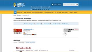 
                            5. 123webseite Review 2019. 123webseite.de good host in Germany?