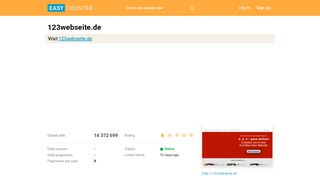 
                            3. 123webseite.de: 123Webseite- Webseitenersteller - Easy Counter