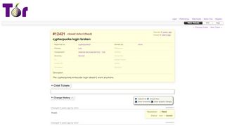 
                            3. #12421 (cypherpunks login broken) – Tor Bug Tracker & Wiki