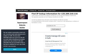 
                            3. 125.209.210.116 - Find IP Address - Lookup and …