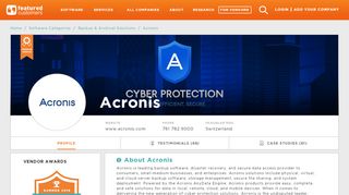 
                            8. 129 Customer Reviews & Customer References of Acronis ...