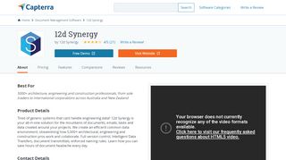 
                            2. 12d Synergy Reviews and Pricing - 2019 - Capterra