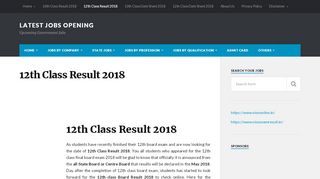 
                            6. 12th Class Result 2018 Declared Check Online …