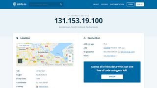 
                            3. 131.153.19.100 IP Address Details - IPinfo IP Address ...