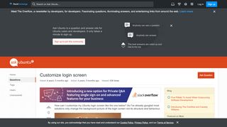 
                            3. 14.10 - Customize login screen - Ask Ubuntu