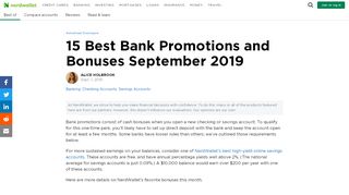 
                            8. 15 Best Bank Promotions and Bonuses August 2019