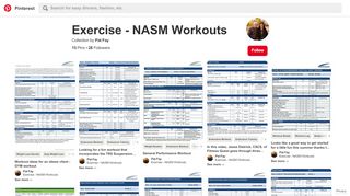 
                            9. 15 Best Exercise - NASM Workouts images | Trainingsplan ...