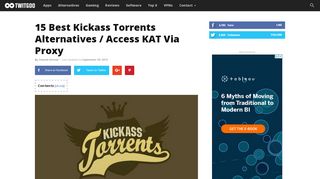 
                            4. 15 Best Kickass Torrents Alternatives / KAT Proxy (September ...