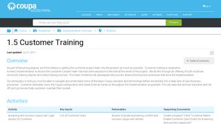 
                            6. 1.5 Customer Training - Coupa Success Portal