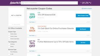 
                            6. 15% Off Net-a-porter Coupon, Promo Codes