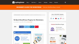 
                            8. 16 Best WordPress Plugins for Marketers - …