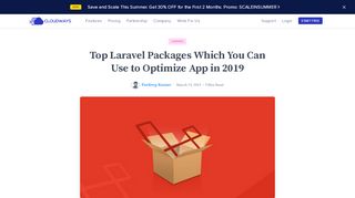 
                            2. 17 Best Laravel Packages of 2019 for App ... - Cloudways