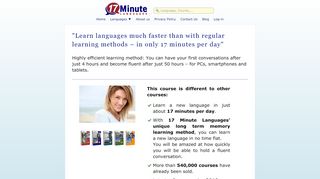 
                            1. 17 Minute Languages