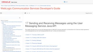 
                            3. 17 Sending and Receiving Messages using the User ... - Oracle