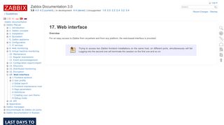 
                            2. 17. Web interface [Zabbix Documentation 3.0]