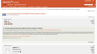 
                            8. 17.10: Purple background flashes after logging in but before ...