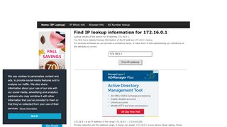 
                            7. 172.16.0.1 - Find IP Address - Lookup and locate an ip …