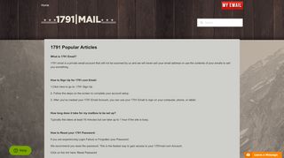 
                            7. 1791 Popular Articles – Email Support