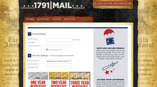 
                            4. 1791mail.com. Personal Email