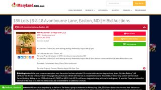 
                            3. 186 Lots | 8-8-18 Avonbourne Lane, Easton, MD | HiBid Auctions