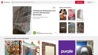 
                            7. 19 Ideias de Artesanato com Jornal e Revista para ...