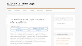 
                            9. 192.168.0.1 IP Admin Login, Username & Password Guide