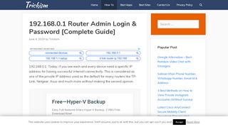 
                            9. 192.168.0.1 Router Admin Login & Password [Complete Guide]
