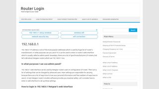 
                            2. 192.168.0.1 | Router Login