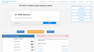 
                            1. 192.168.0.10 Admin Login, Password, and IP - Clean CSS