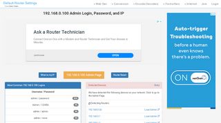 
                            1. 192.168.0.100 Admin Login, Password, and IP - Clean CSS