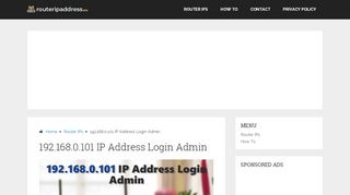 
                            3. 192.168.0.101 IP Address Login Admin | Default …