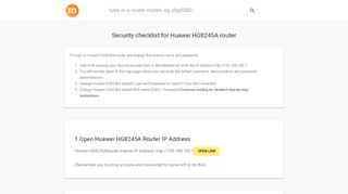 
                            8. 192.168.100.1 - Huawei HG8245A Router login and password
