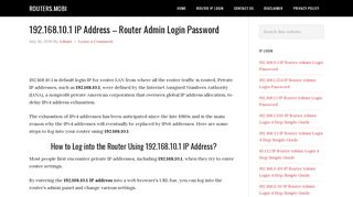 
                            9. 192.168.10.1 IP Address - Router Admin Login Password ...