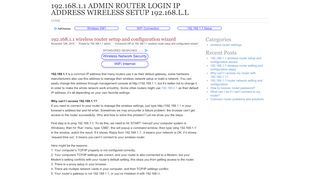 
                            4. 192.168.1.1 Admin Router Login