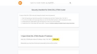 
                            2. 192.168.1.1 - Dlink DSL-2730U Router login and password