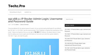 
                            4. 192.168.1.1 IP Router Admin Login, Username and Password Guide