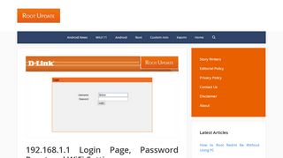 
                            8. 192.168.1.1 Login Page, Password Reset and WiFi Settings ...