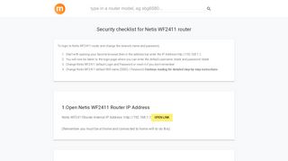 
                            4. 192.168.1.1 - Netis WF2411 Router login and password - modemly