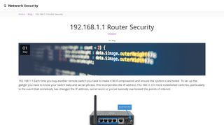 
                            8. 192.168.1.1 Router Security - Network Security