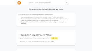 
                            2. 192.168.1.1 - ZyXEL Prestige 600 Router login and password