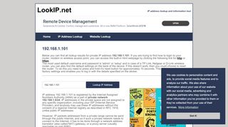 
                            3. 192.168.1.101 - Private Network | IP Address Information ...