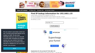 
                            8. 192.168.1.15 - Find IP Address - Lookup and locate an ip ...