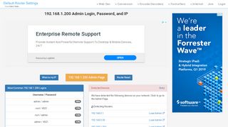
                            7. 192.168.1.200 Admin Login, Password, and IP - Clean CSS